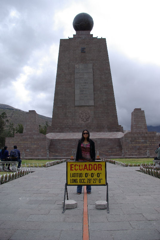 Zulema auf dem offiziellen Äquator