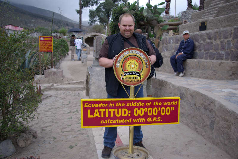 Holger auf dem richtigen Äquator